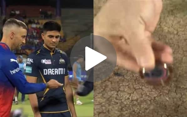 [Watch] Faf Du Plessis Displays Coin To Camera During RCB Vs GT Toss In IPL 2024